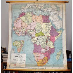 Philips' Smaller School-Room Map of Africa (Large Pull Down Map)